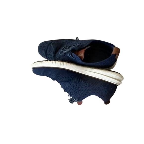 Cole Haan Mens 2 Zerogrand Stitchlite Lace up Casual shoes sz 10M navy brown - Picture 6 of 12